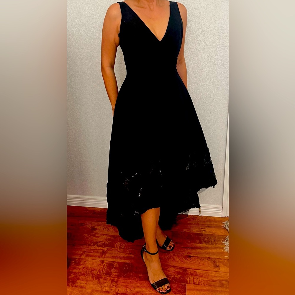 Betsy Adam black evening dress